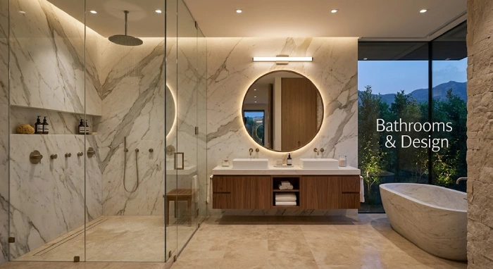 Bedrooms and Bathrooms