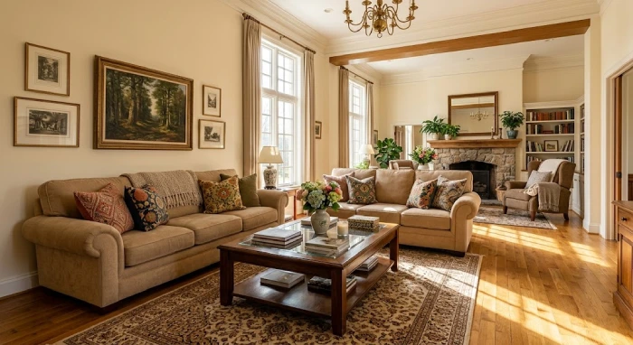 Andy Reid House Living Room