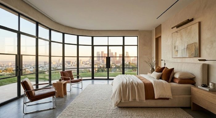 Pat Sajak House Primary Bedroom