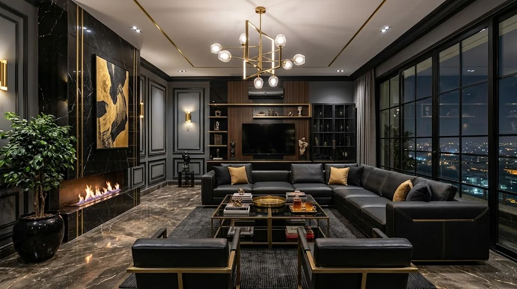 Andrew Tate House Living Room Interior